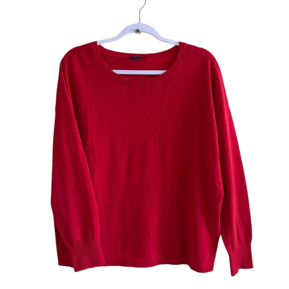 Eileen Fisher Merino Wool Red Tunic (flawed) - Picture 4 of 10